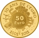 France 50 Euro Gold Coin - The Sower - 10 Years of Euro 2012 - © NumisCorner.com