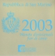 San Marino Euro Coinset 2003 - © Zafira