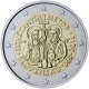 Slovakia 2 Euro Coin - 1150th Anniversary of the Advent of St. Cyrillus and Methodius in Great Moravia 2013 - © European Central Bank
