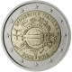 Italy 2 Euro Coin - 10 Years of Euro Cash 2012 - © European Central Bank