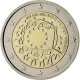 Belgium 2 Euro Coin - 30th Anniversary of the EU Flag 2015 in Coincard - © European Central Bank