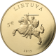 Lithuania 5 Euro Coin 25th anniversary of the restoration of Lithuanias independence 2015 - © Bank of Lithuania