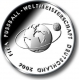 Germany 10 Euro silver coin FIFA Football World Cup 2006 Germany 2004 - Brilliant Uncirculated - © Zafira