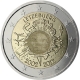 Luxembourg 2 Euro Coin - 10 Years of Euro Cash 2012 - © European Central Bank