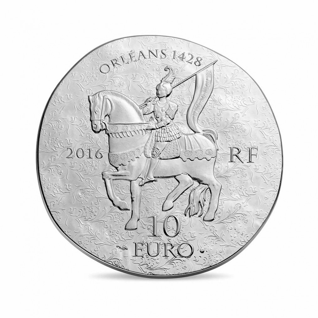 France 2016 Jeanne d' Arc 10 euros Silver Historical Femmes France € 