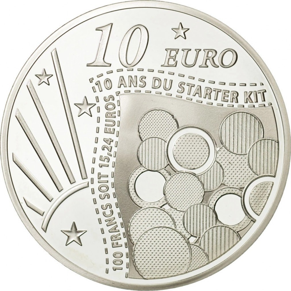 $10 Euro 2011 France Sower Proof Silver Coin in Capsule 