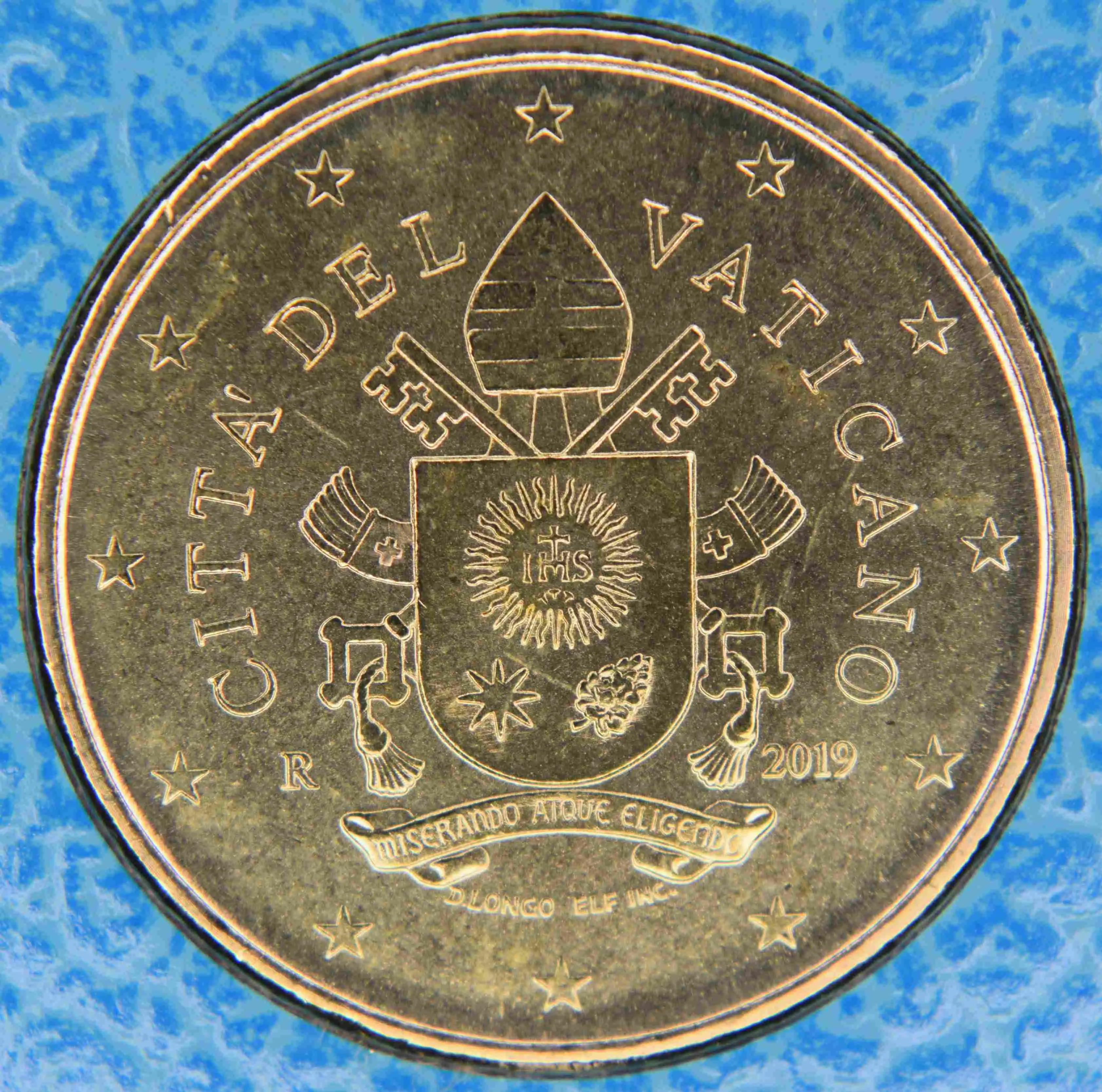 Vatican 50 Cent Coin 2019 - euro-coins.tv - The Online Eurocoins Catalogue