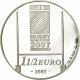 France 1 1/2 (1,50) Euro silver coin Rugby World Cup in France 2007 - © NumisCorner.com