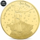 France 250 Euro Gold Coin - The Beautiful Journey of the Little Prince - Standing on the Map of France 2016 - © NumisCorner.com