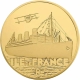 France 50 Euro Gold Coin - Great French Ships - Ile de France 2016 - © NumisCorner.com
