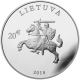 Lithuania 20 Euro Silver Coin 25th anniversary of the restoration of Lithuanias independence 2015 - © Bank of Lithuania