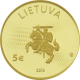 Lithuania 5 Euro Gold Coin - Lithuanian Science - Physics 2016 - © Bank of Lithuania