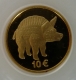 Luxembourg 10 Euro gold coin Cultural History - The boar from the Titelberg 2006 - © Veber