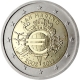 San Marino 2 Euro Coin - 10 Years of Euro Cash 2012 - © European Central Bank