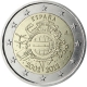Spain 2 Euro Coin - 10 Years of Euro Cash 2012 - © European Central Bank