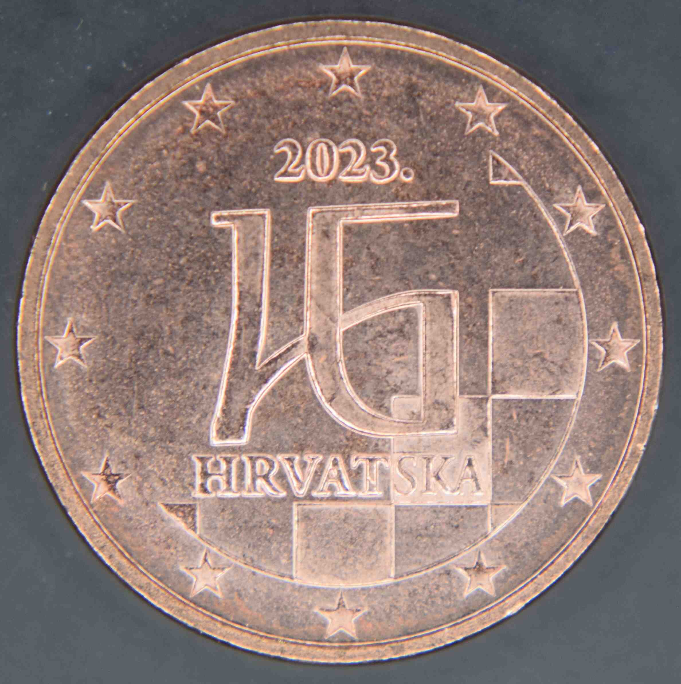 2 Euro - 1 Cent KMS Kroatien 2023 Kursmünzensatz 8 Euro Münzen UNC