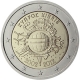 Cyprus 2 Euro Coin - 10 Years of Euro Cash 2012 - © European Central Bank