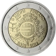 Finland 2 Euro Coin - 10 Years of Euro Cash 2012 - © European Central Bank