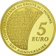 France 5 Euro gold coin 50 years European Court for Human Rights 2009 - © NumisCorner.com