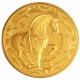 France 50 Euro Gold Coin - Fables de La Fontaine - Year of the Horse 2014 - © NumisCorner.com