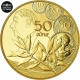 France 50 Euro Gold Coin - The Sower - The New Franc - General de Gaulle 2020 - © NumisCorner.com