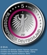 Germany 5 Euro Commemorative Coin - Climate Zones of the Earth - Polar Zone 2021 - G - Karlsruhe Mint - Proof