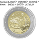 Lithuania 2 Euro Žuvintas Biosphere Reserve 2021 Error Coin - Latvian Edge Inscription - Coincard - © Bank of Lithuania