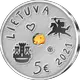Lithuania 5 Euro Silver Coin - Sea Festival 2021 - Amber - © Bank of Lithuania