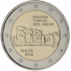 Malta 2 Euro Coin - Mnajdra Temples 2018 - © European Central Bank