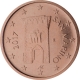 San Marino 2 Cent Coin 2017 - © European Central Bank