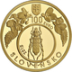 Slovakia 100 Euro Gold Coin - UNESCO World Heritage - Primeval Beech Forests of the Carpathians 2015 - © National Bank of Slovakia