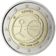 Spain 2 Euro Coin - 10 Years Euro - WWU - EMU 2009 - © European Central Bank