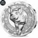 France 20 Euro Silver Coin - Chinese Calendar -  Year of the Pig 2019 - © NumisCorner.com