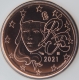 France 5 Cent Coin 2021 - © eurocollection.co.uk