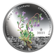 Greece 5 Euro Silver Coin - Environment - Endemic Flora of Greece - Campanula saxatilis 2021 - © Bank of Greece