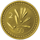 Italy 50 Euro Gold Coin - The re-edition of the Lira - 2 Lire 2022 - © IPZS