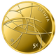 Lithuania 5 Euro Gold Coin - Lithuanian Science - Social Sciences 2021 - © Bank of Lithuania