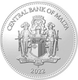 Malta 2.50 Euro Coin - Platinum Jubilee - Queen Elizabeth II 2022 - © Central Bank of Malta