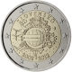 Slovakia 2 Euro Coin - 10 Years of Euro Cash 2012 - © European Central Bank