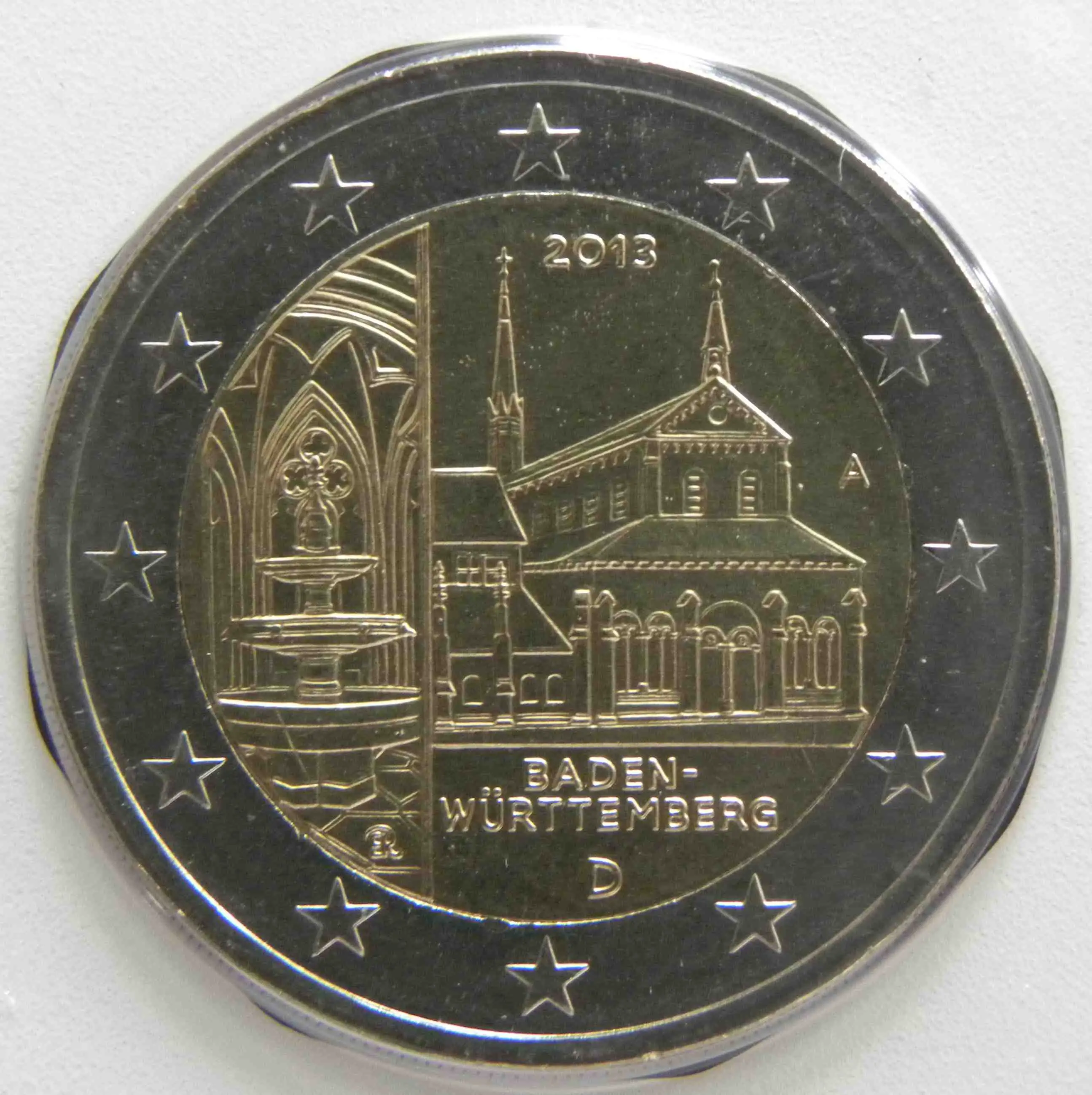 GERMANY Maulbronn monastery in Baden-Wurttemberg 2 € commemorative coin 2013 