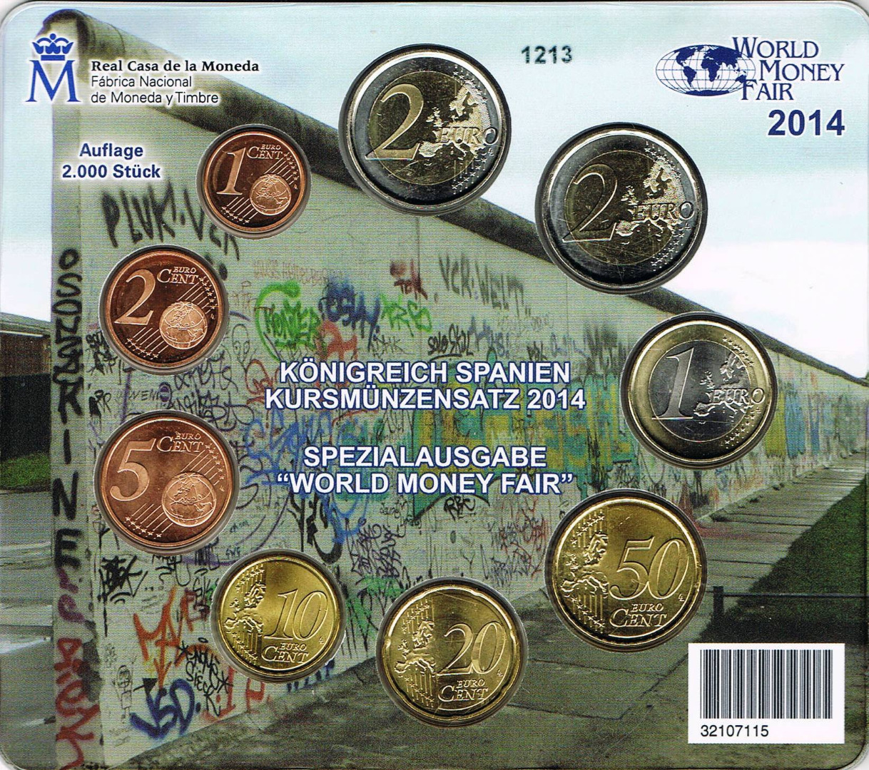 Spain Euro Coinset 2014 - World Money Fair - Berlin - euro ...