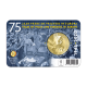 Belgium 2.50 Euro Coin - 75 Years of Peace and Freedom in Europe 2020 - Coincard - French Version - © Holland-Coin-Card