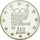 France 1 1/2 (1,50) Euro silver coin Europe Sets - EU Presidency 2008 - © NumisCorner.com