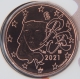 France 1 Cent Coin 2021 - © eurocollection.co.uk