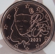 France 2 Cent Coin 2021 - © eurocollection.co.uk