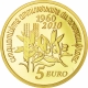 France 5 Euro Gold Coin - The Sower - 50 Years of the New Franc 2010 - © NumisCorner.com