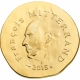 France 50 Euro Gold Coin - French History - François Mitterrand 2015 - © NumisCorner.com