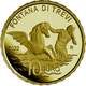 Italy 10 Euro Gold Coin - Fountains of Italy - Trevi Fountain 2022 - © IPZS
