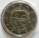 Italy 2 Euro Coin - 10 Years Euro - WWU - UEM 2009 - © eurocollection.co.uk