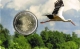 Latvia 2 Euro Coin - Stork 2015 Coincard - © Zafira